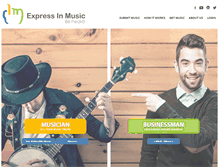 Tablet Screenshot of expressinmusic.com